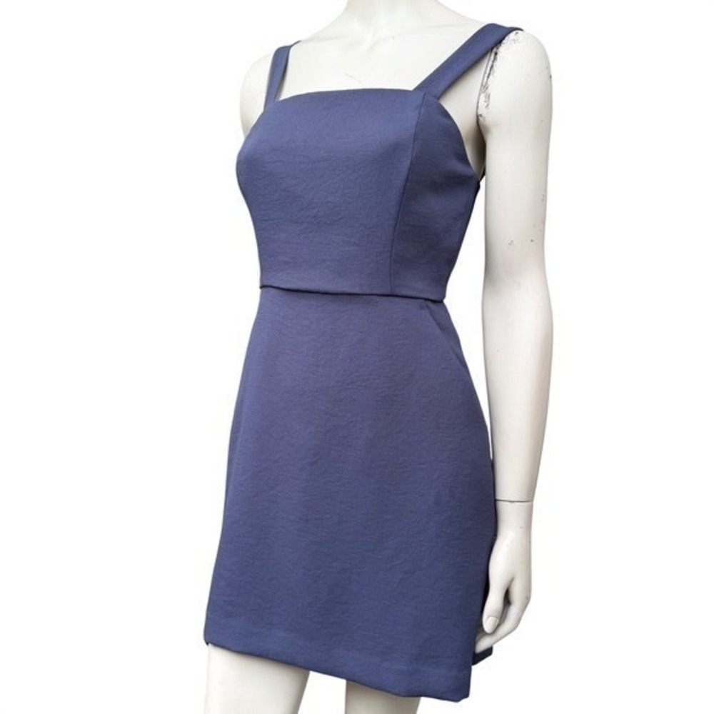 Wilfred Aritzia Mini Dress Square Neck Clean Girl Quiet Luxury Balletcore  6